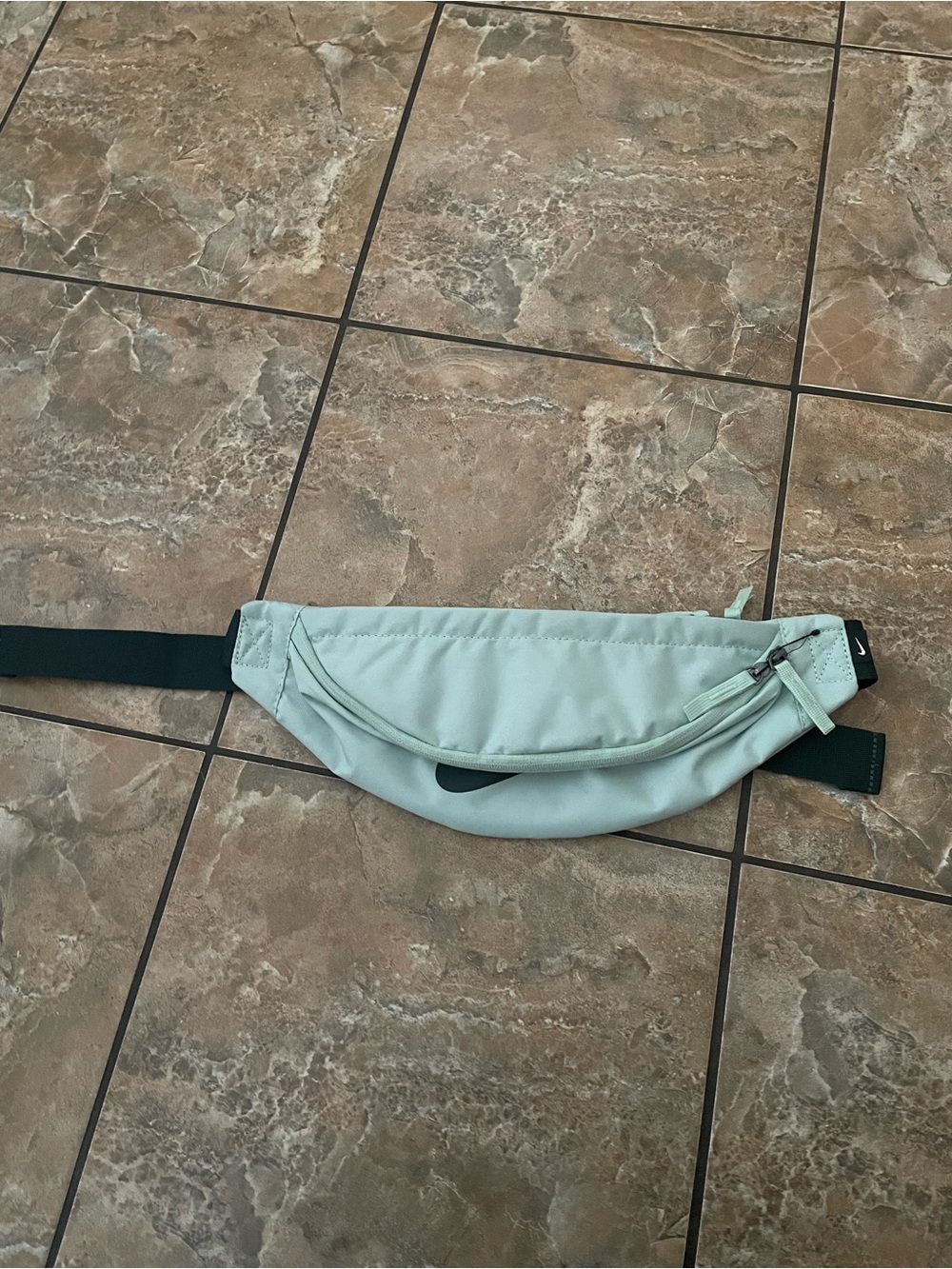 Nike Mint Green Waist Pack with Dark Green Strap